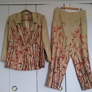 Two-piece ankle length pants set